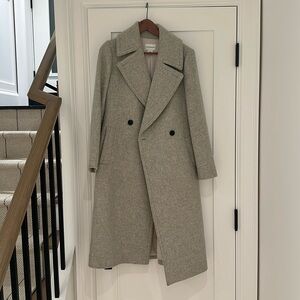 Club Monaco grey dress coat (M)